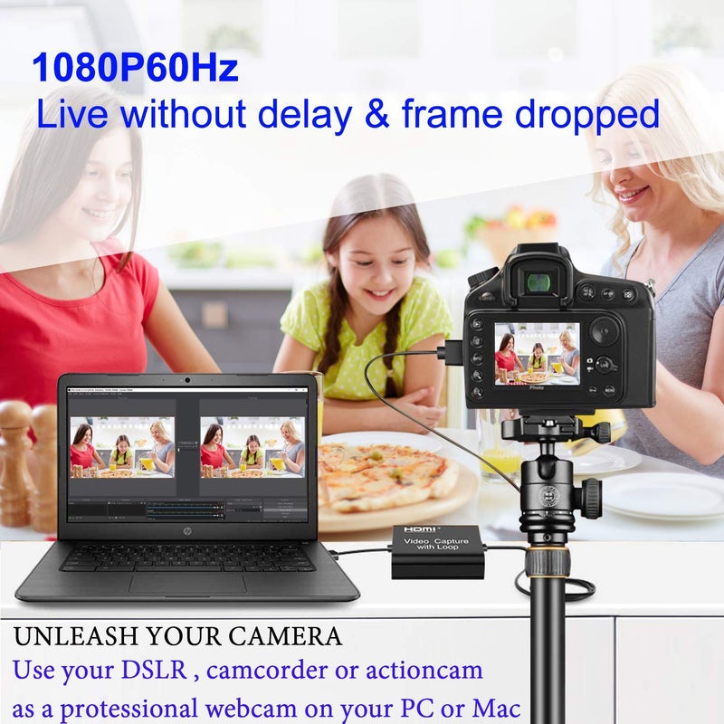 ORIVISION Video Capture Card 4K HDMI Device with Loop Out, Full HD 1080P Game Capture Video Recorder for Live Streaming, Broadcasting or Video Conference,S3/PS4/Xbox One/DSLR/Camcorders - Image 5